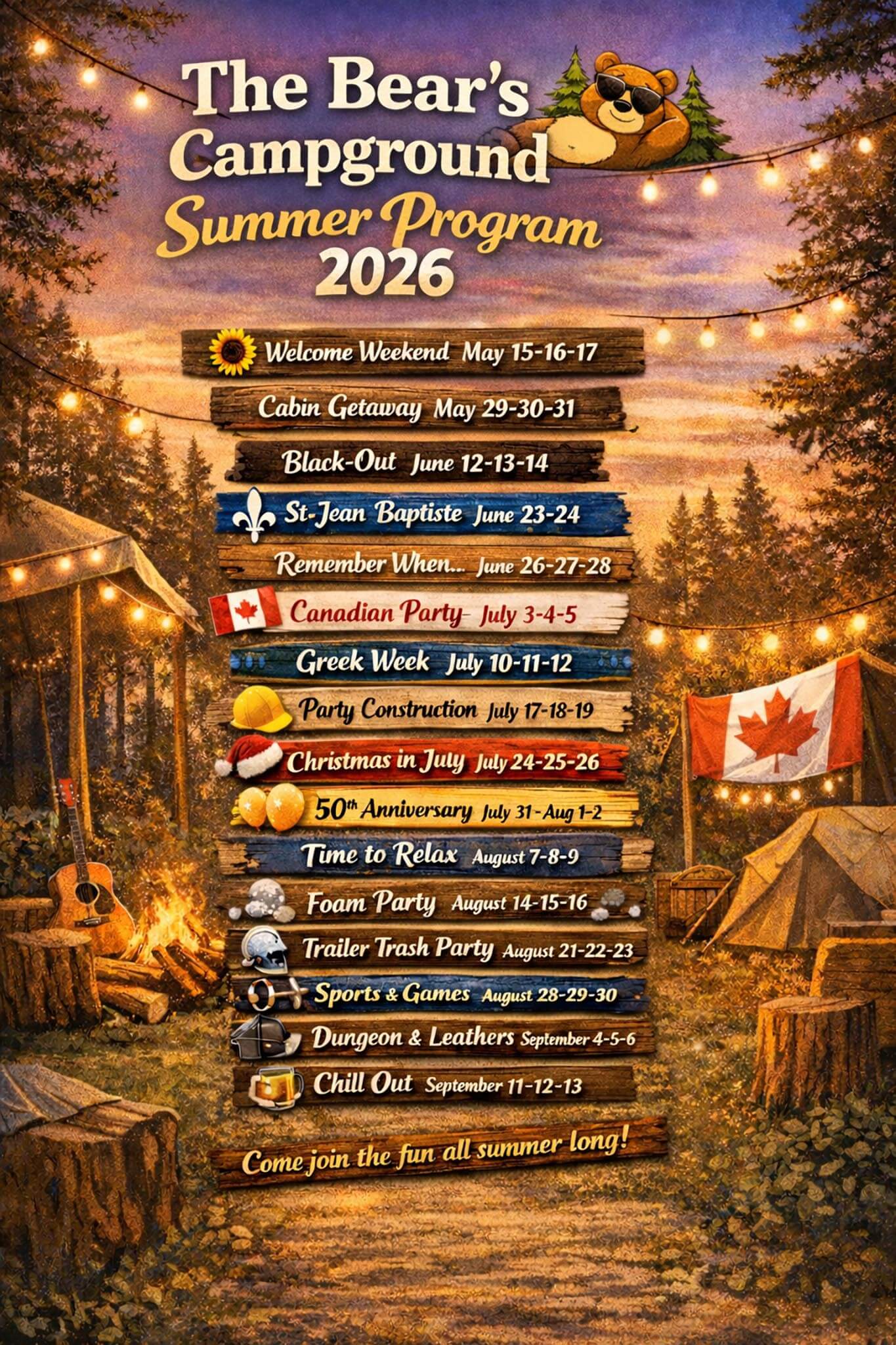 Summer 2026 Programming